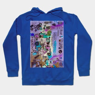 Urban Stickers Tags Graffiti City Hoodie